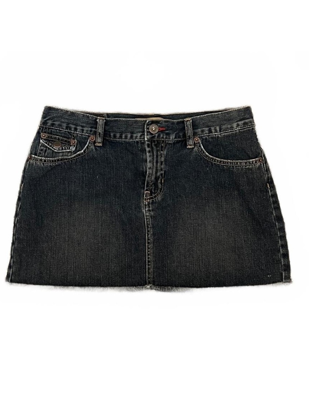 Y2K Tommy Hilfiger Dark Wash Mini Denim Jean Skirt Western Fall